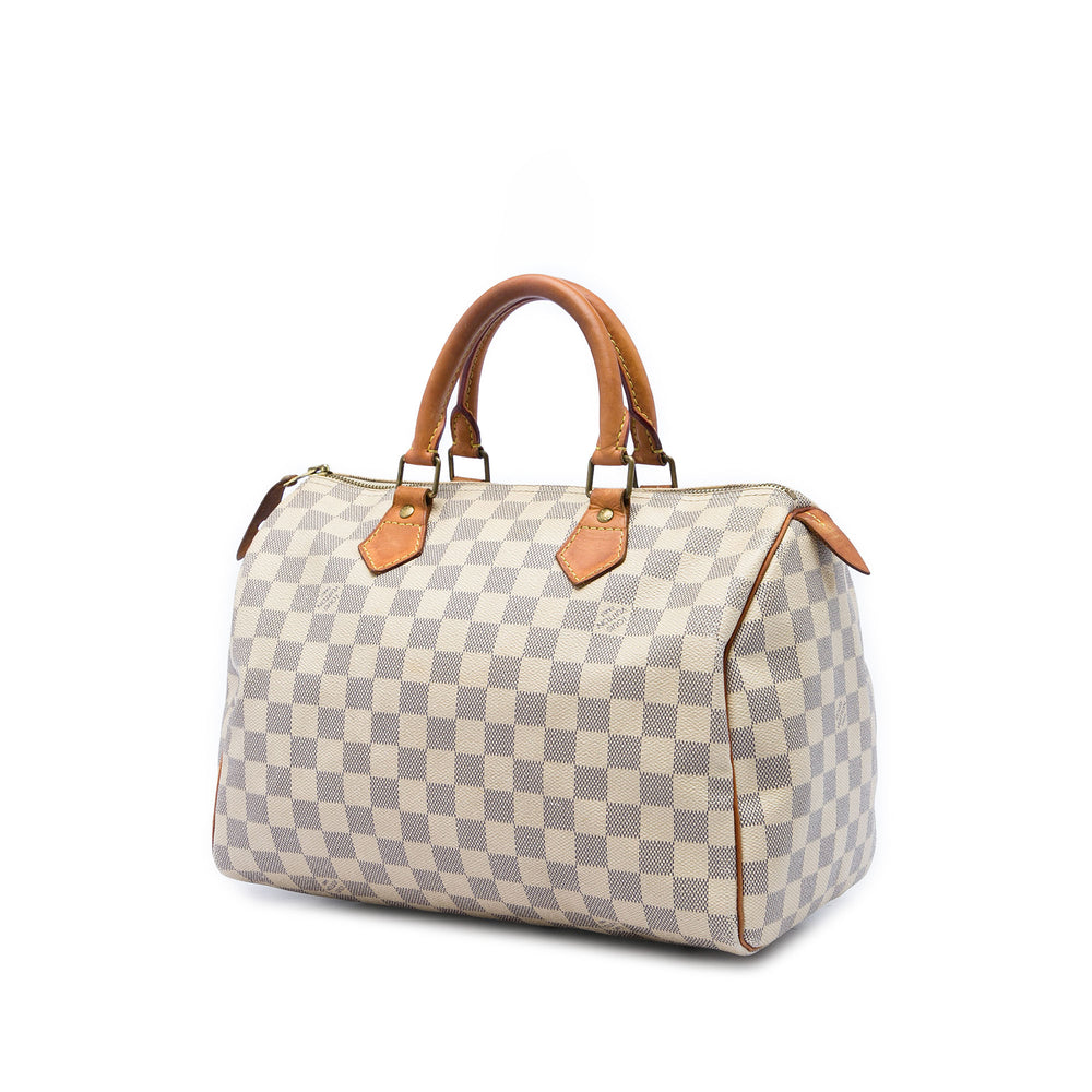 Louis Vuitton Speedy 30 Damier Azur Blanc – vue 2 – GABY PARIS