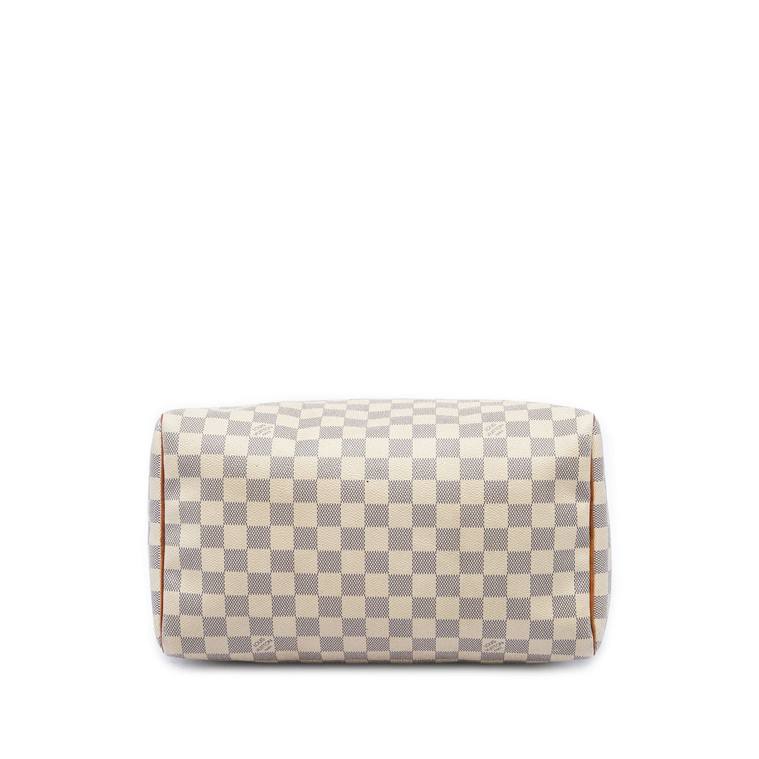 Louis Vuitton Speedy 30 Damier Azur Blanc – vue 3 – GABY PARIS