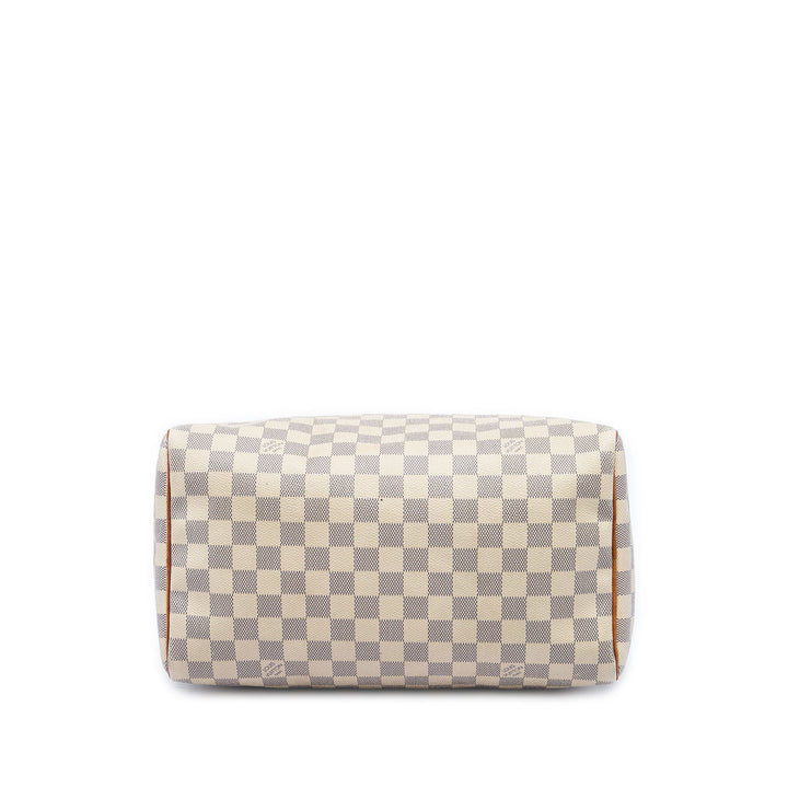 Louis Vuitton Speedy 30 Damier Azur Blanc – vue 3 – GABY PARIS