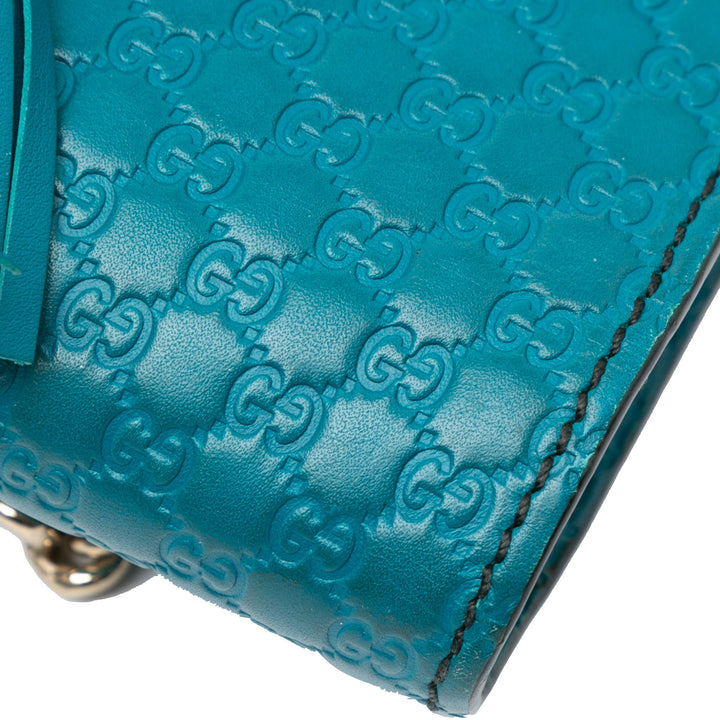 Mini Microguccissima Emily Crossbody Blue - Gaby Paris
