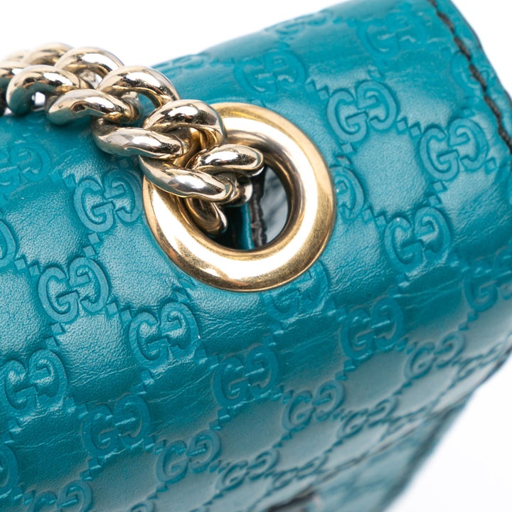 Mini Microguccissima Emily Crossbody Blue - Gaby Paris