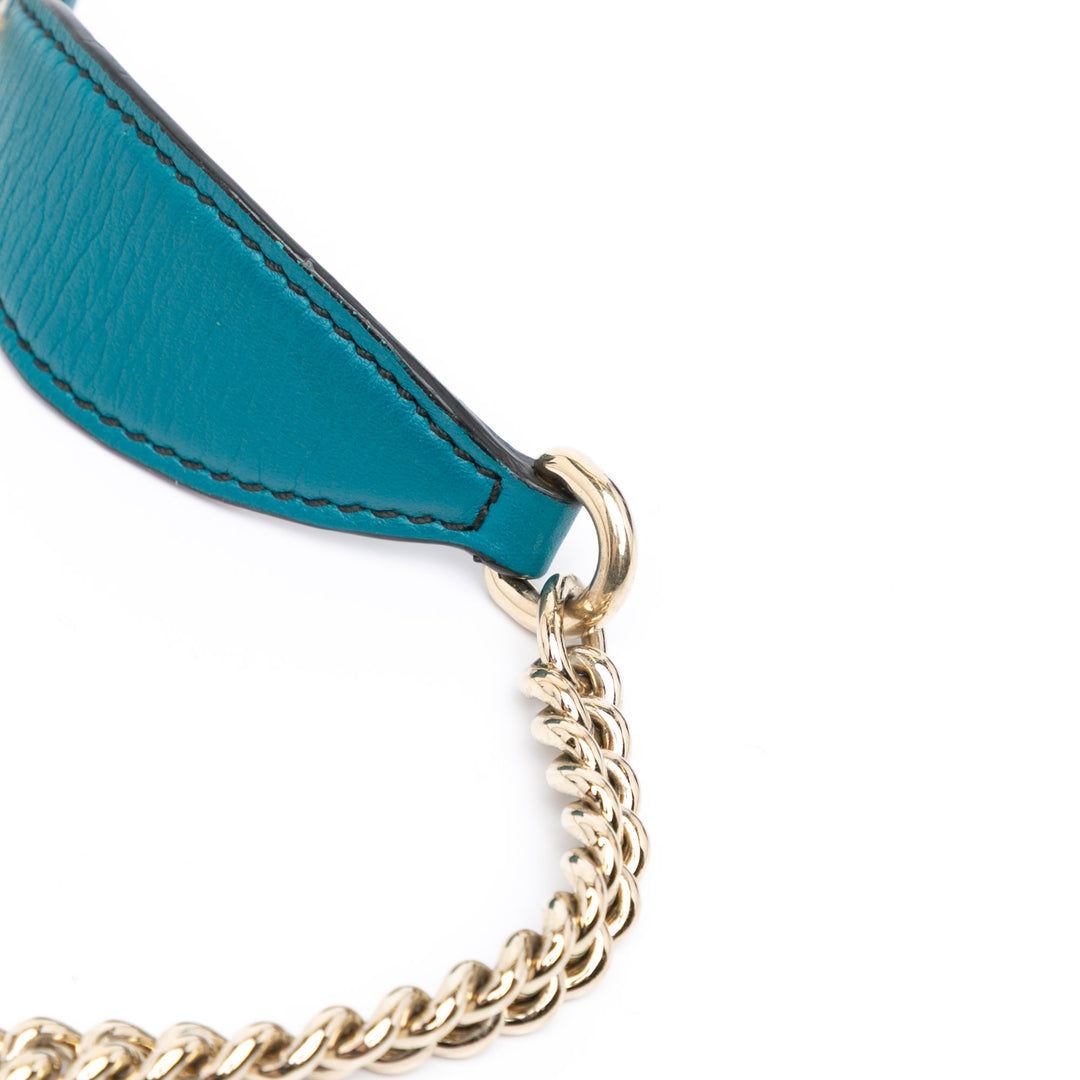 Mini Microguccissima Emily Crossbody Blue - Gaby Paris