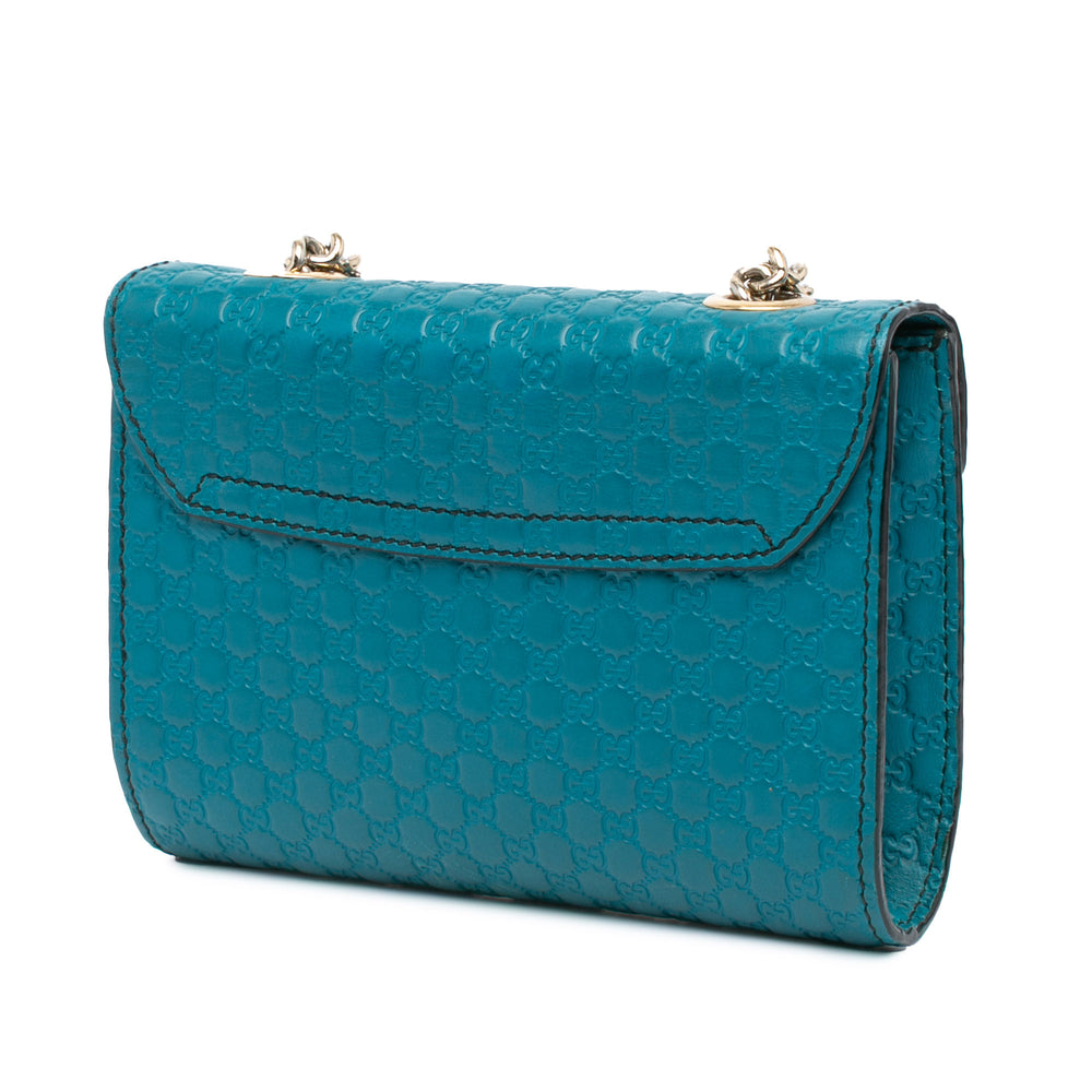 Mini Microguccissima Emily Crossbody Blue - Gaby Paris