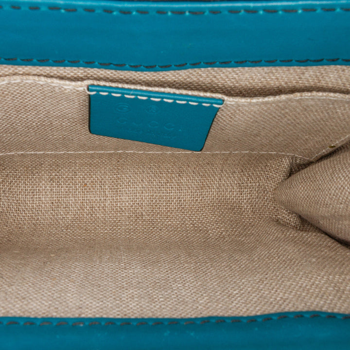 Mini Microguccissima Emily Crossbody Blue - Gaby Paris