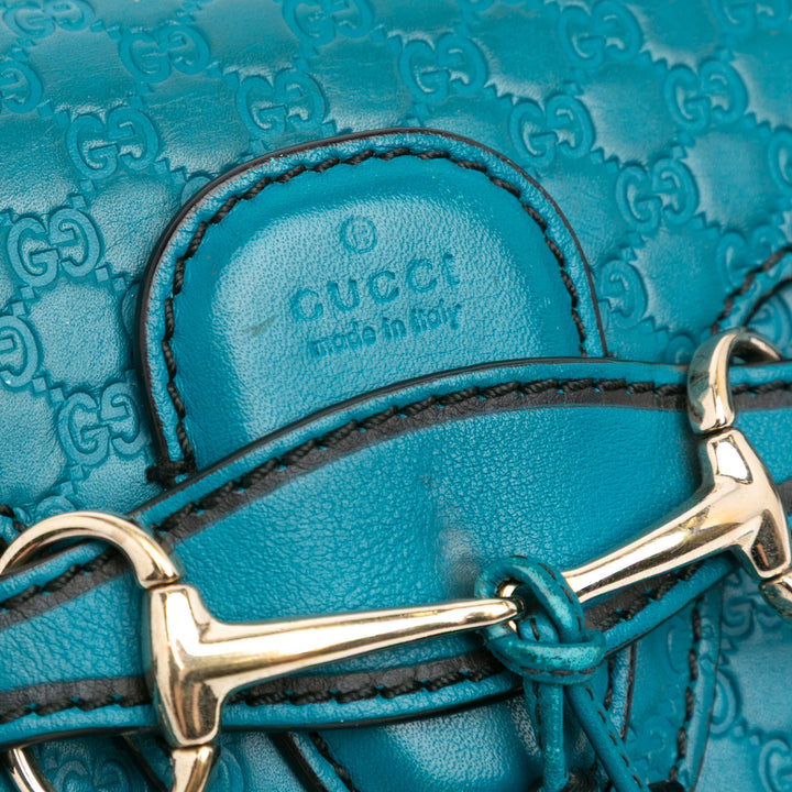 Mini Microguccissima Emily Crossbody Blue - Gaby Paris