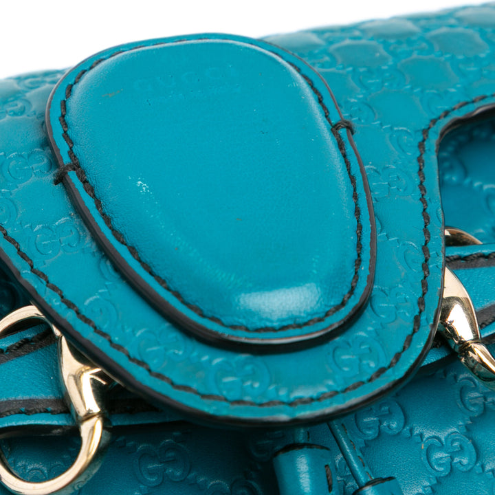 Mini Microguccissima Emily Crossbody Blue - Gaby Paris