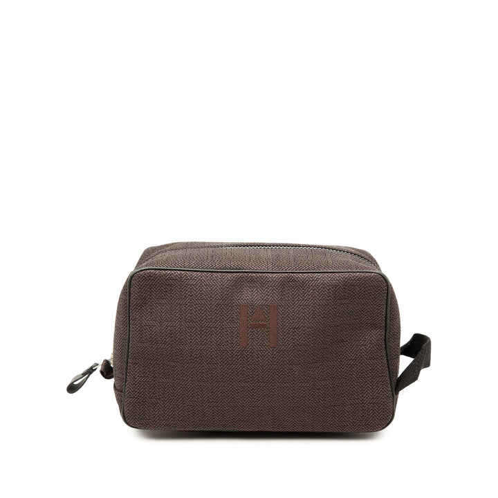 Hermès Pochette Globe Trotter MM Marron – vue principale – GABY PARIS
