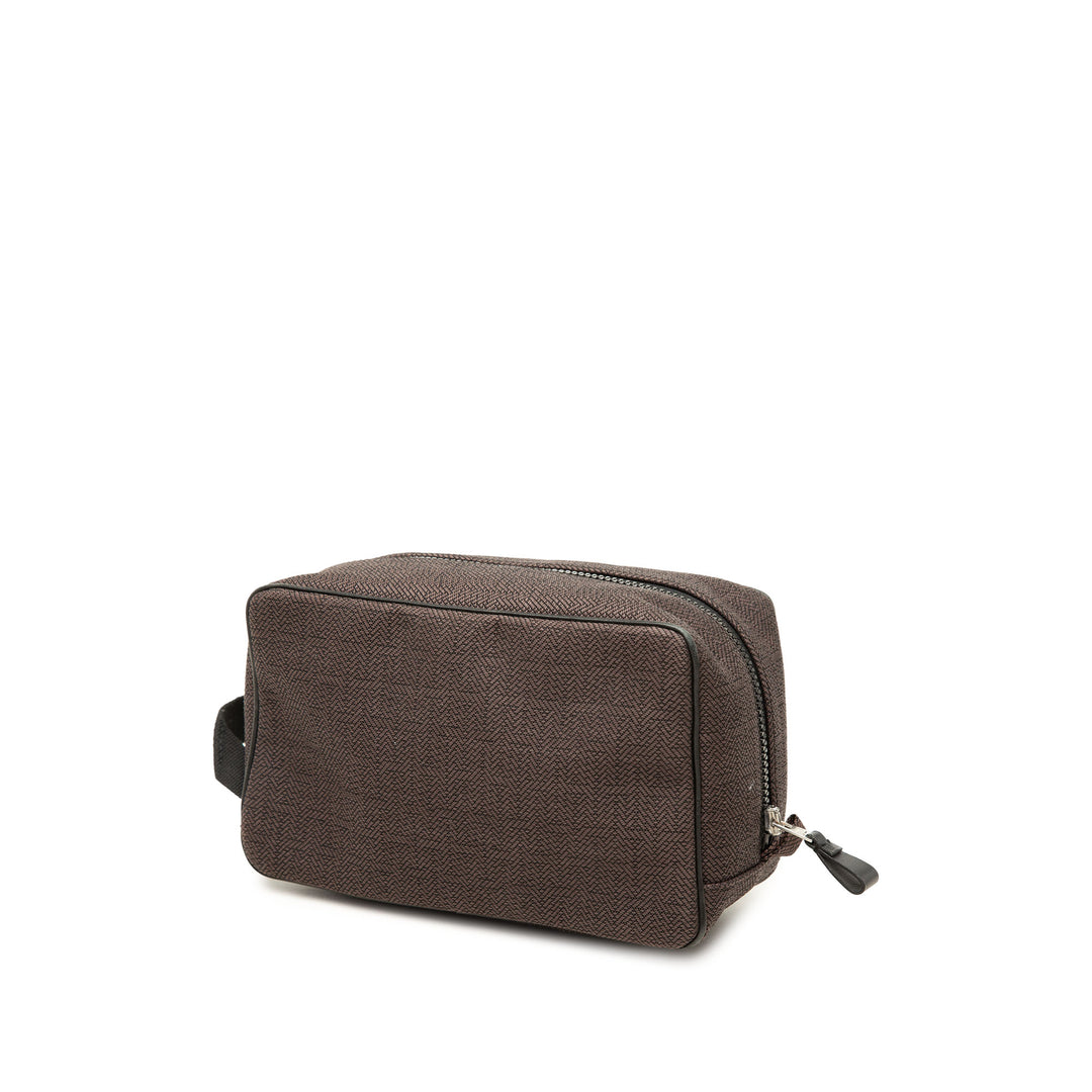 Hermès Pochette Globe Trotter MM Marron – vue 2 – GABY PARIS