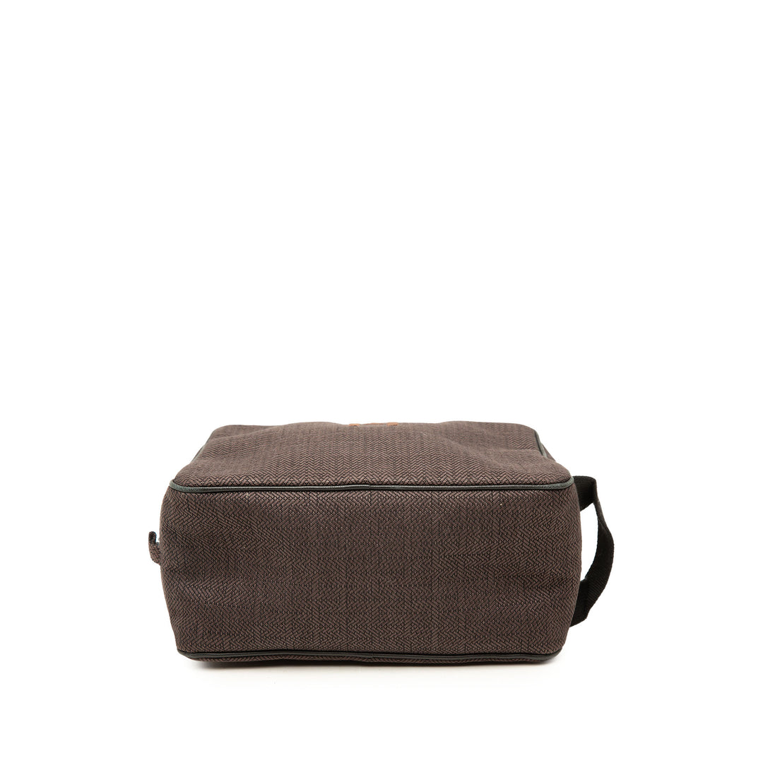 Hermès Pochette Globe Trotter MM Marron – vue 3 – GABY PARIS