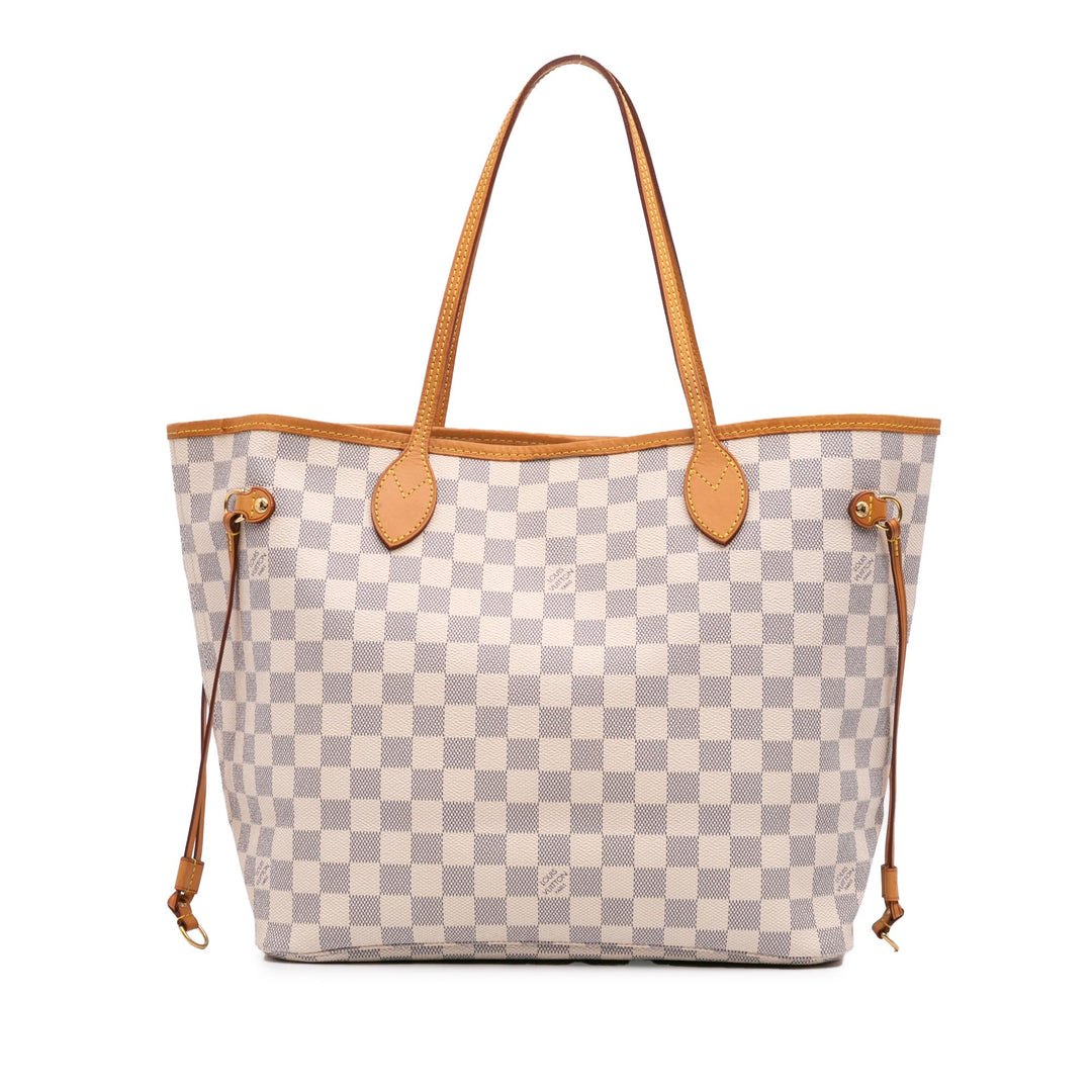 Damier Azur Neverfull MM White - Gaby Paris