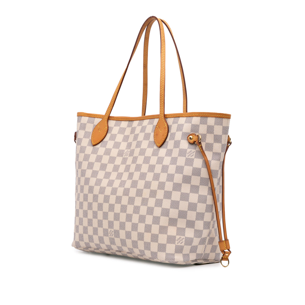 Damier Azur Neverfull MM White - Gaby Paris