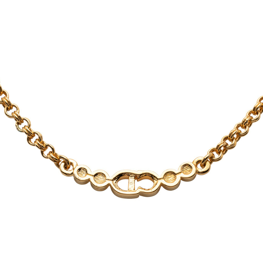 Dior plaqué CD Logo Pendant Collier – GABY PARIS Authentique