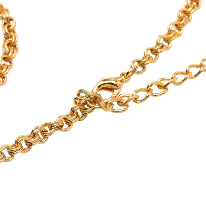Dior plaqué CD Logo Pendant Collier – GABY PARIS Authentique