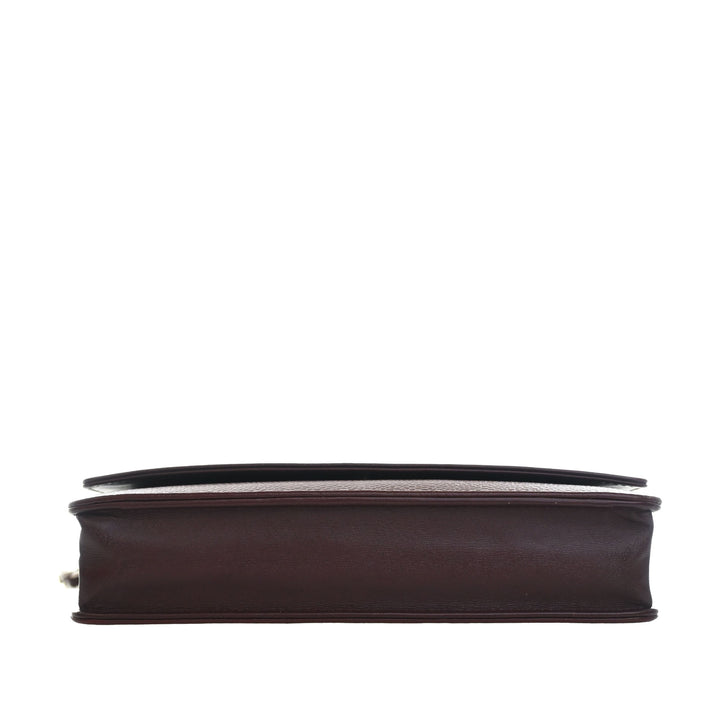 CC Wallet on Chain Cuir caviar Rouge