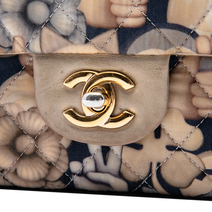 Chanel Sac porté épaule Classic Cat Emoticon Double rabat Moyen Bleu – vue 5 – GABY PARIS