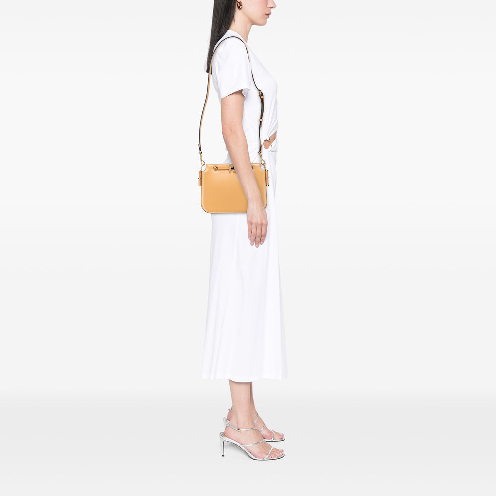 Leather Touch Crossbody Brown - Gaby Paris