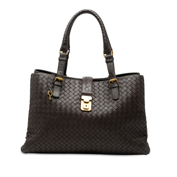 Bottega Veneta Medium Nappa Intrecciato Roma Cabas