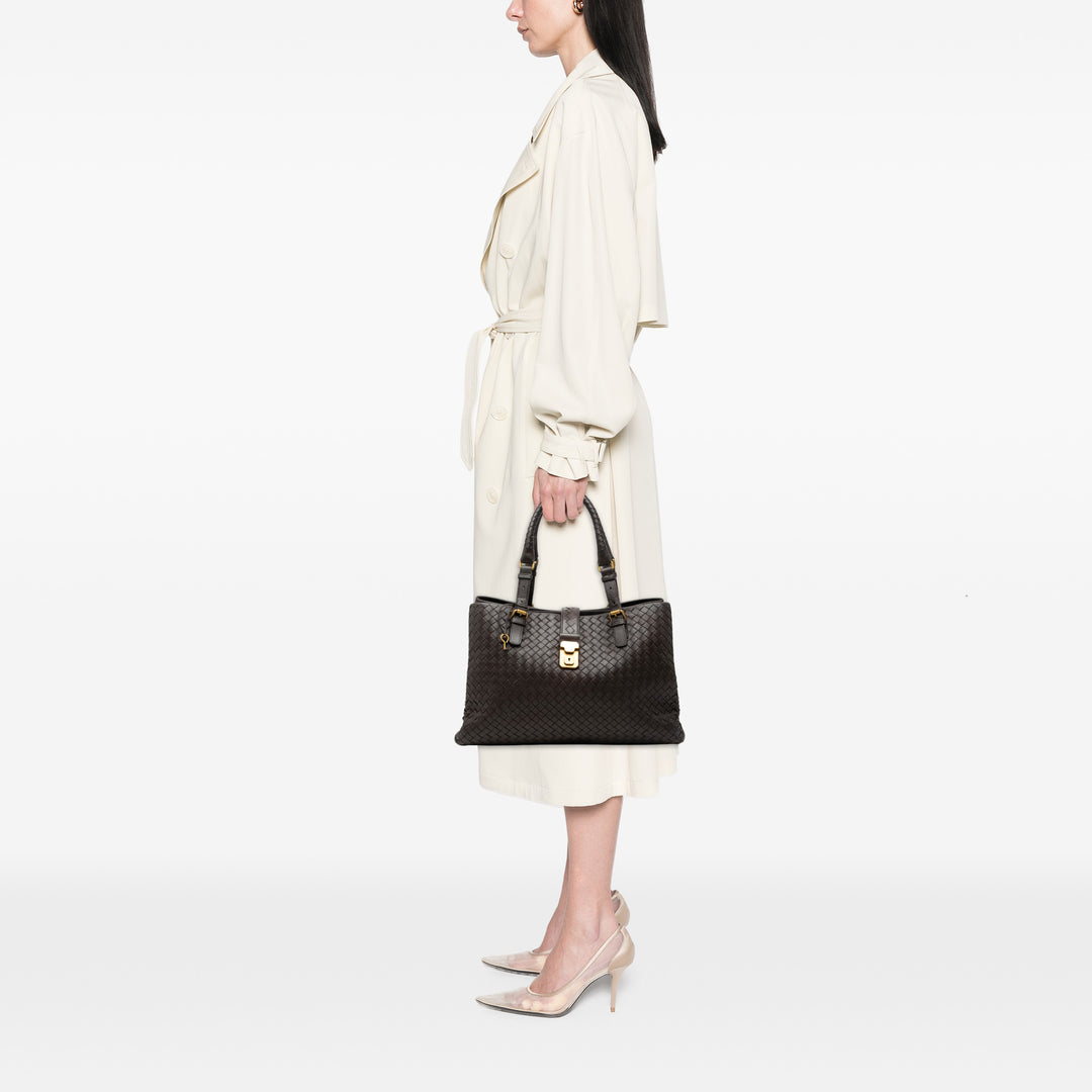 Bottega Veneta Medium Nappa Intrecciato Roma Cabas