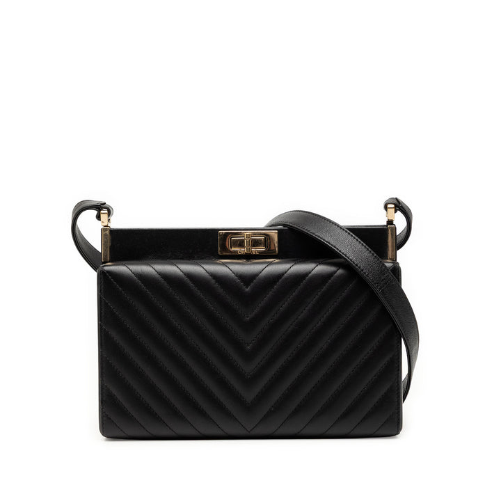 Chanel Chevron Cuir d’agneau Reissue 2.55 Frame Sac porté croisé