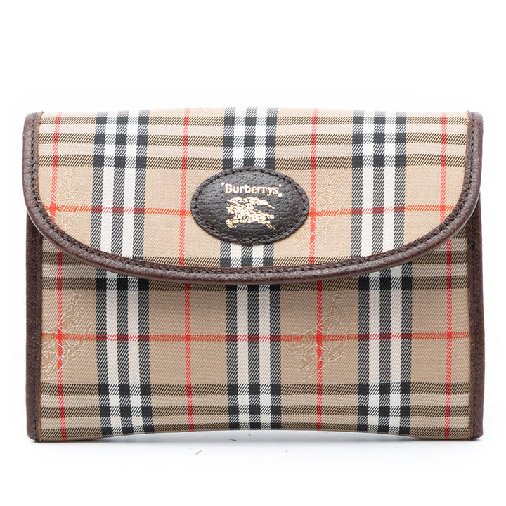 Burberry Haymarket Check Toile Pochette