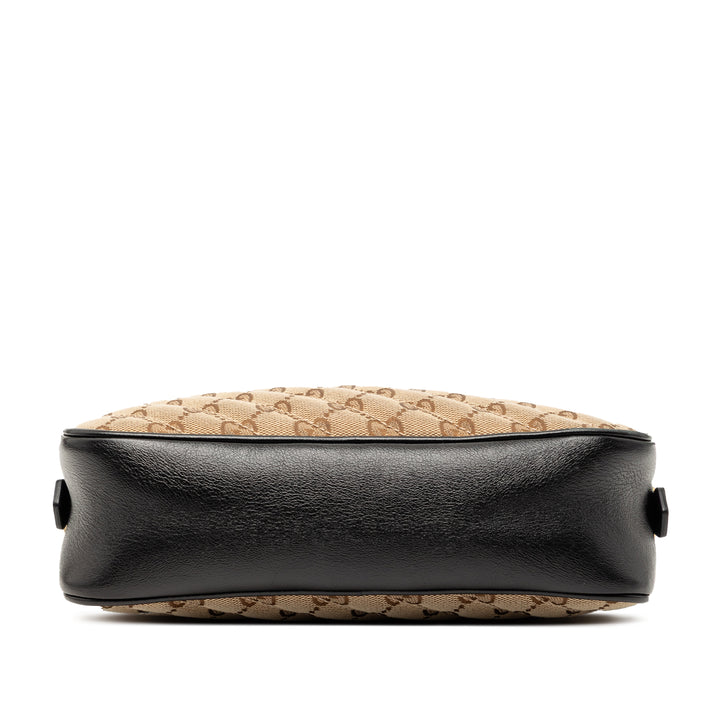 Gucci Small GG Marmont Matelasse GG Toile et Cuir Sac porté croisé