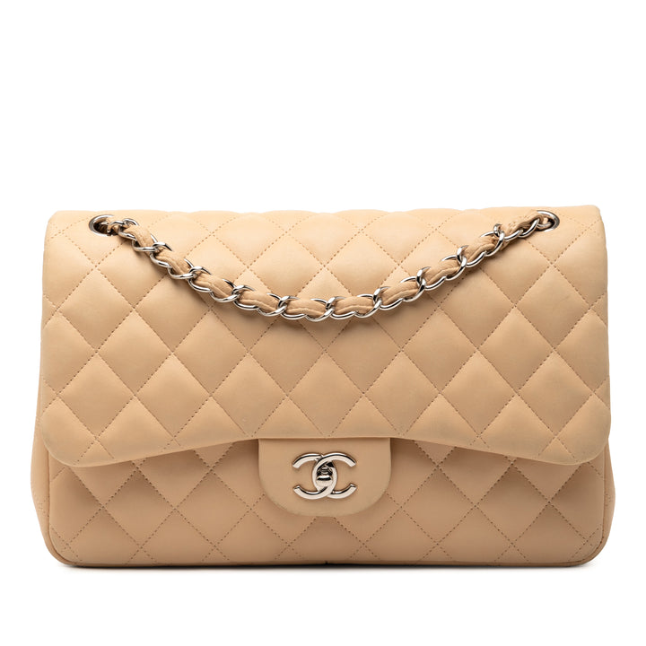 Chanel Jumbo Classic Cuir d’agneau Double rabat