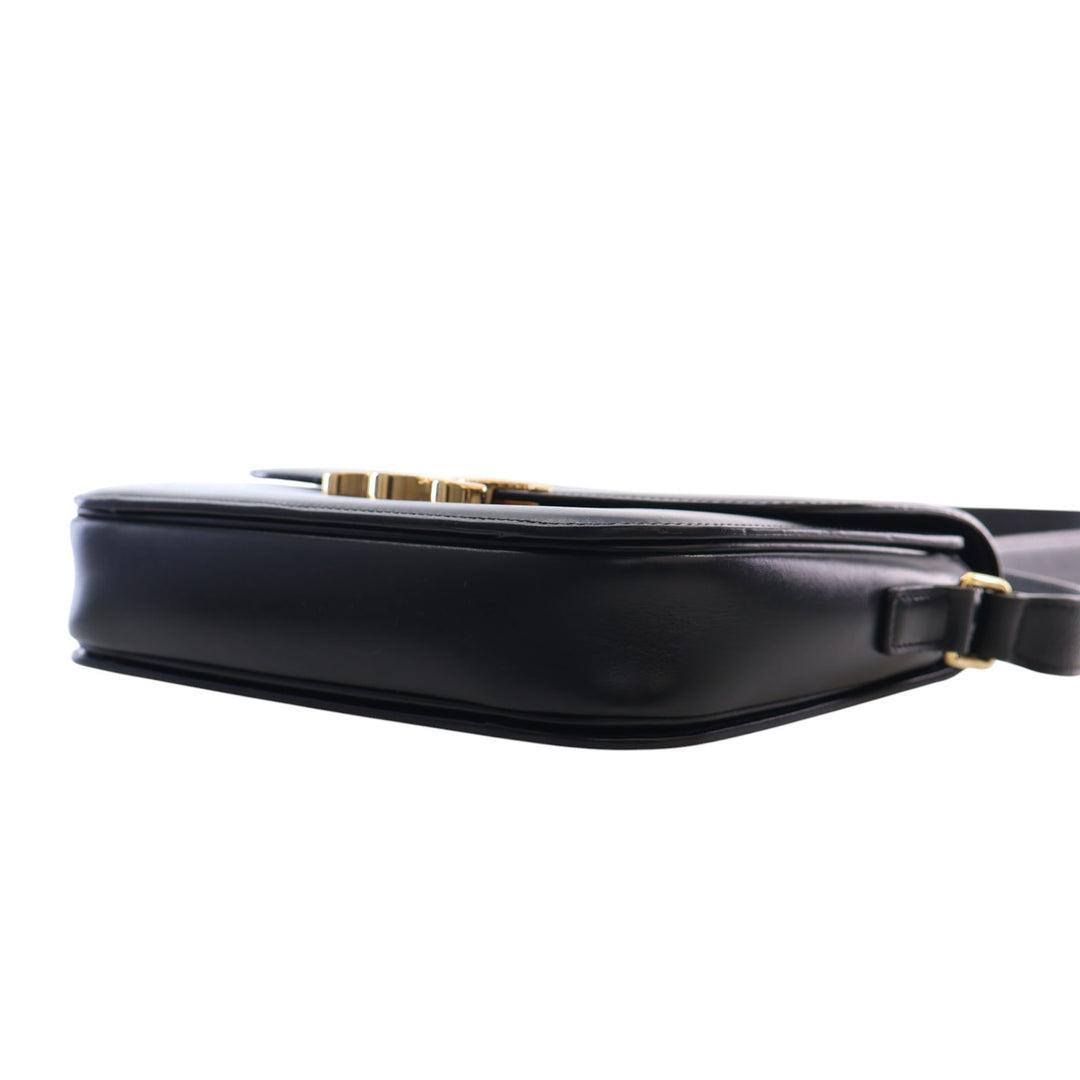 Celine Classique brillant Cuir de veau Triomphe Sac porté croisé