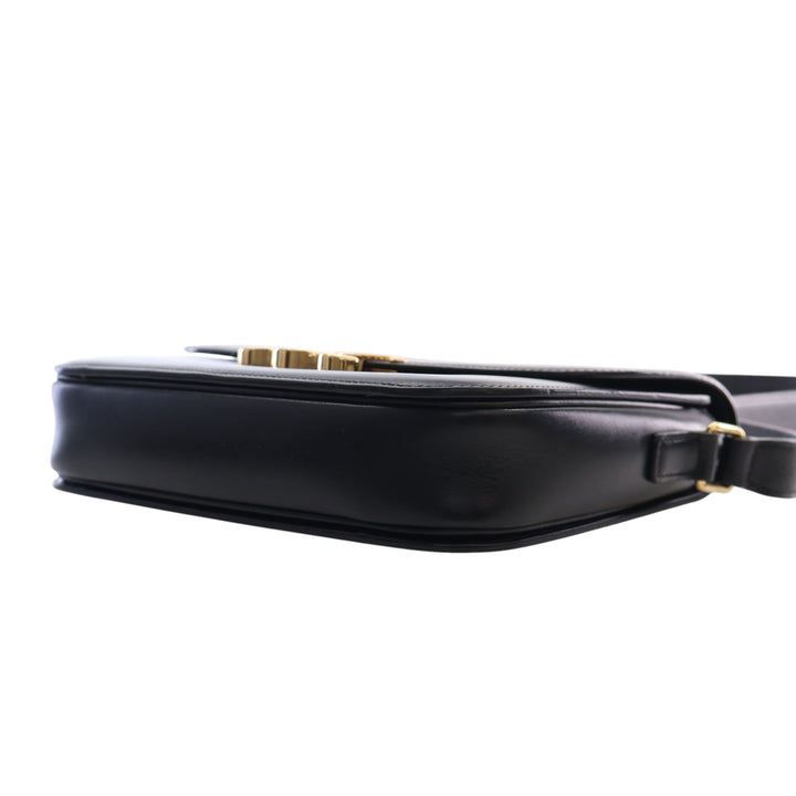 Celine Classique brillant Cuir de veau Triomphe Sac porté croisé