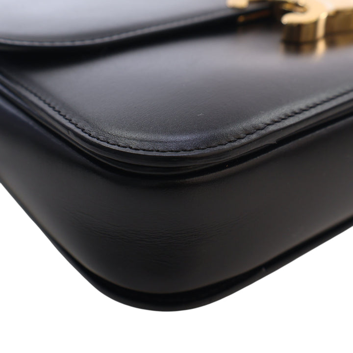 Celine Classique brillant Cuir de veau Triomphe Sac porté croisé