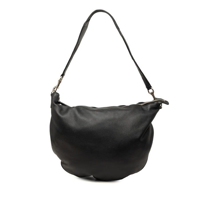 Gucci Half Moon Hobo Cuir de veau Noir – vue principale – GABY PARIS