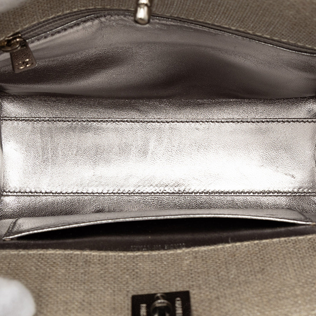 Chanel Mini CC Surpiqué Lin Cabas chaîne