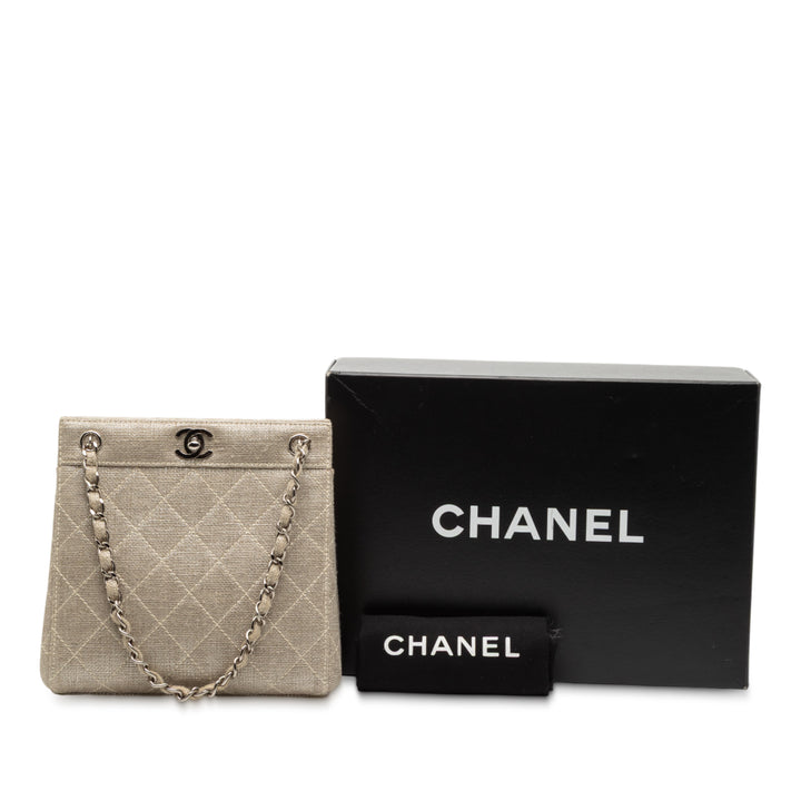 Chanel Mini CC Surpiqué Lin Cabas chaîne