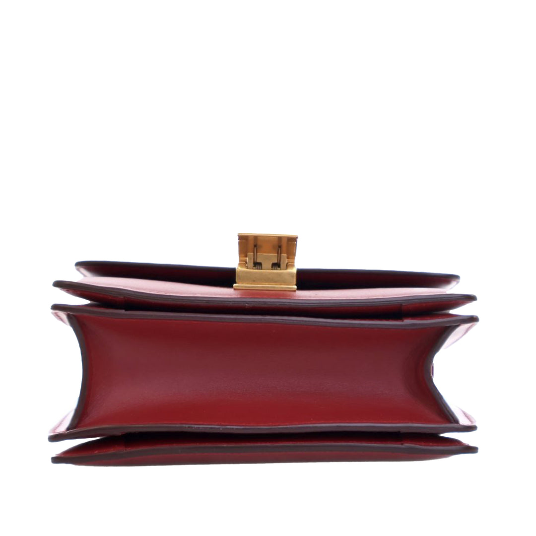 Small Calfskin Classic Box Red - Gaby Paris