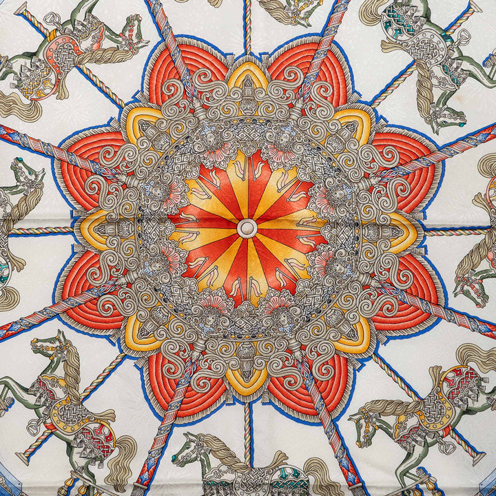 Hermès Luna Park Foulard 90 Soie
