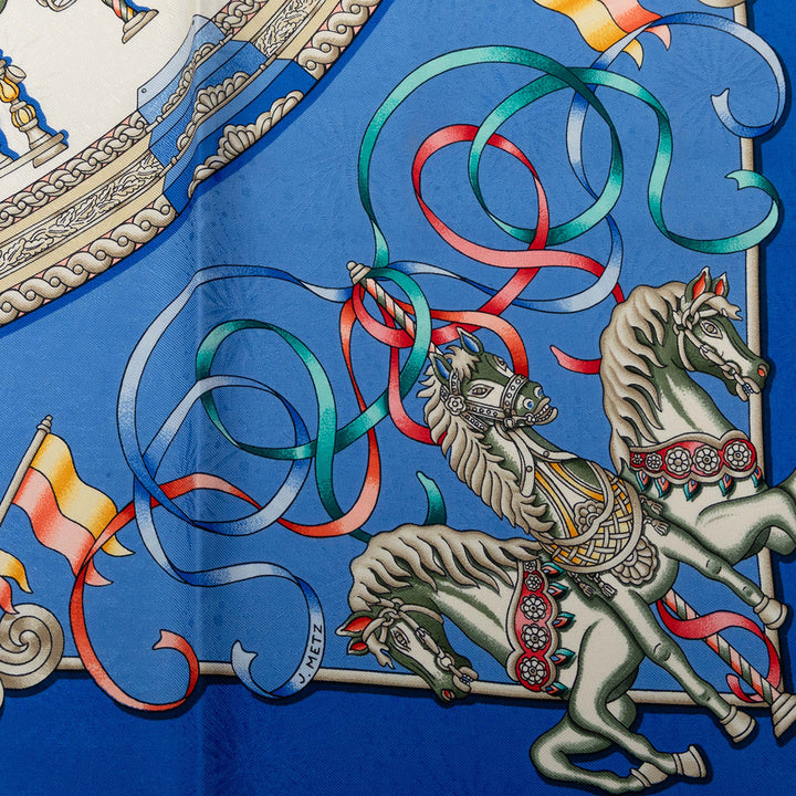 Hermès Luna Park Foulard 90 Soie