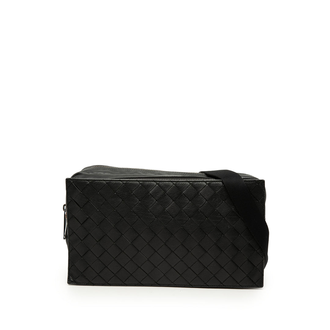 Bottega Veneta Nappa Intrecciato Double Zip Sac bandoulière