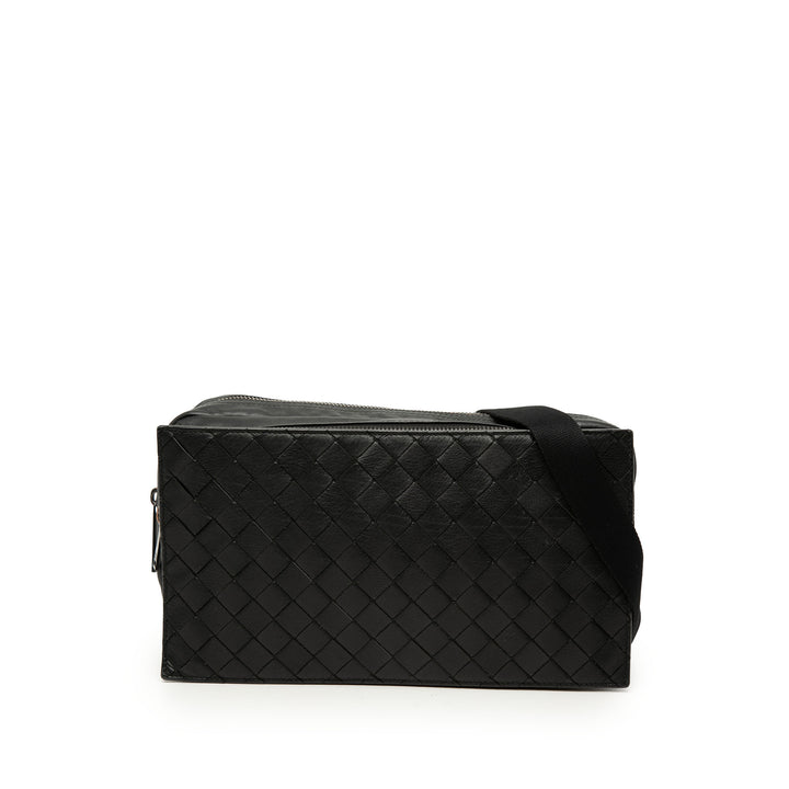 Bottega Veneta Nappa Intrecciato Double Zip Sac bandoulière