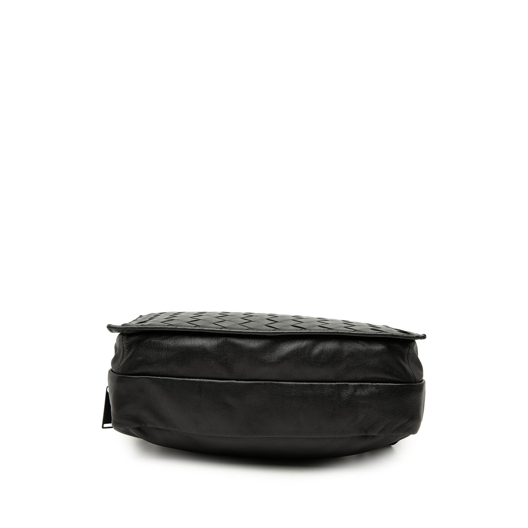 Bottega Veneta Nappa Intrecciato Double Zip Sac bandoulière