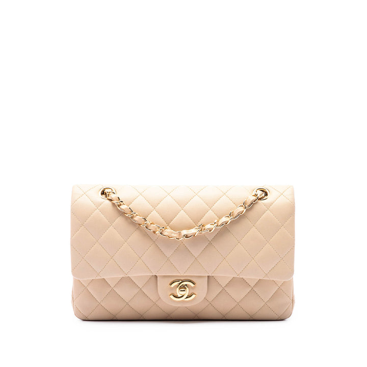 Chanel Medium Classic Cuir d’agneau Double rabat