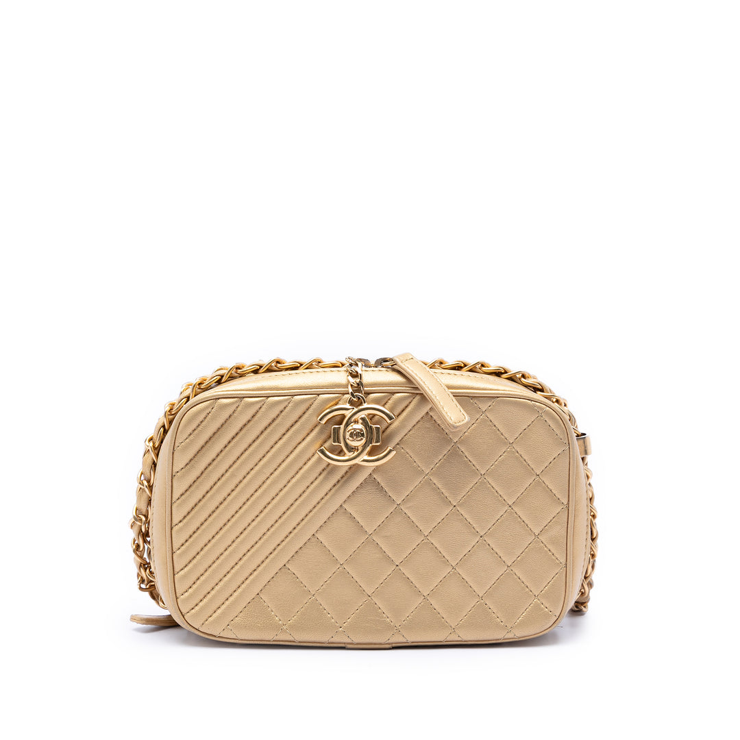 Chanel Small Matelassé Cuir d’agneau Coco Boy Sac caméra