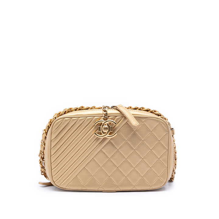 Chanel Small Matelassé Cuir d’agneau Coco Boy Sac caméra