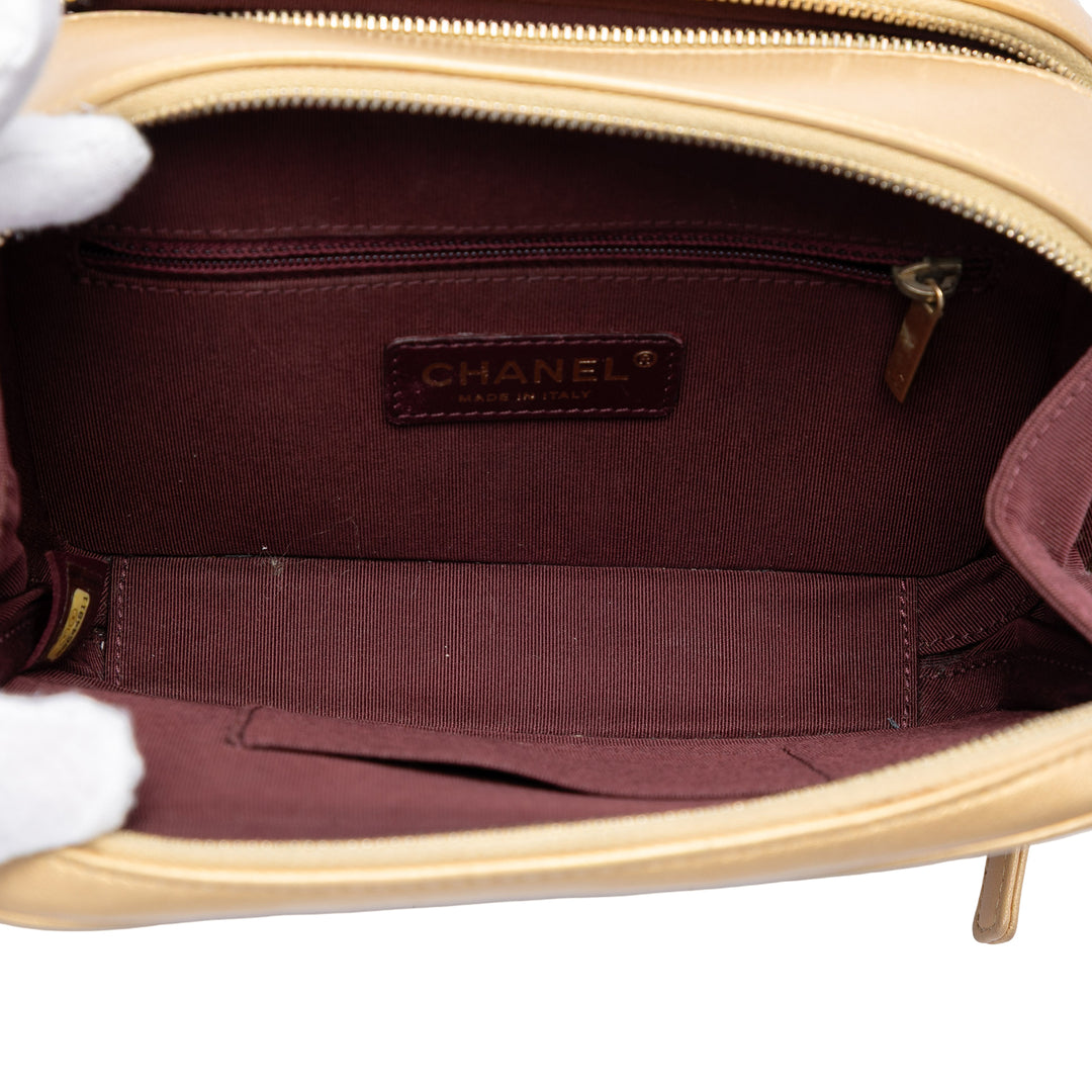 Chanel Small Matelassé Cuir d’agneau Coco Boy Sac caméra