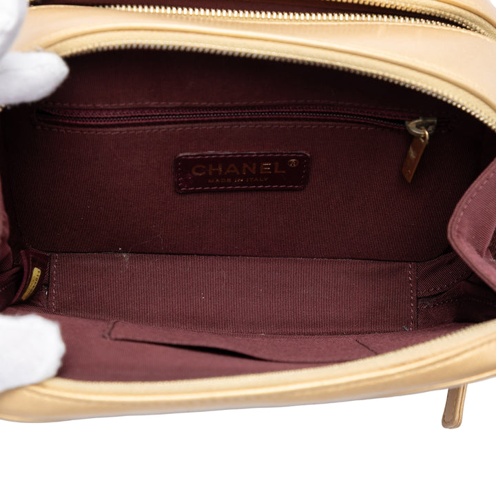 Chanel Small Matelassé Cuir d’agneau Coco Boy Sac caméra