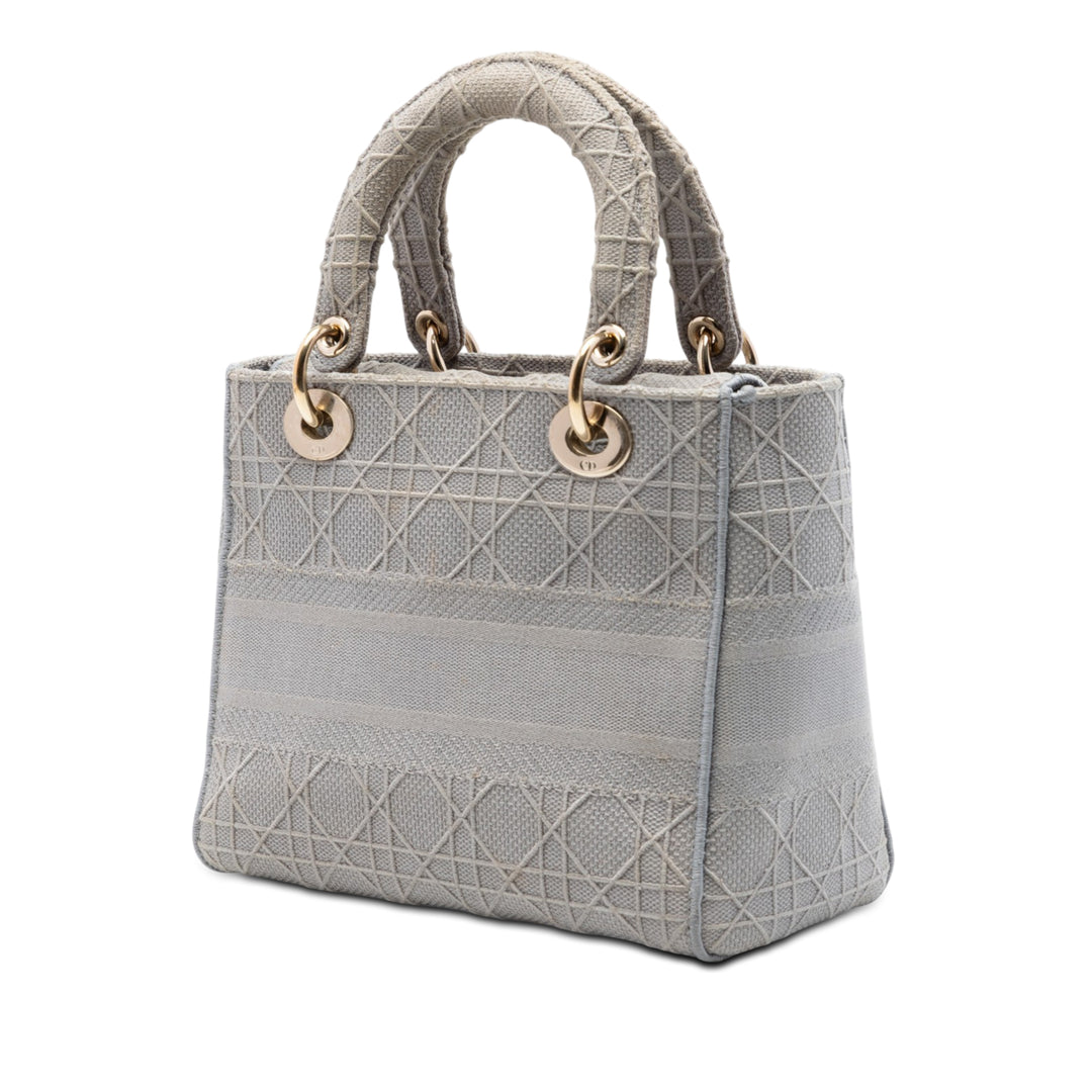 Dior Medium Toile Cannage Lady D Lite