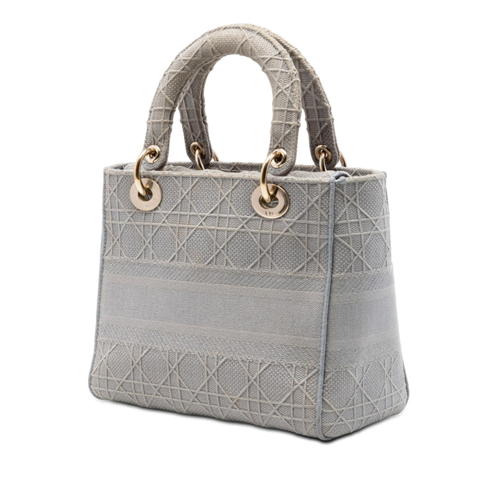 Dior Medium Toile Cannage Lady D Lite