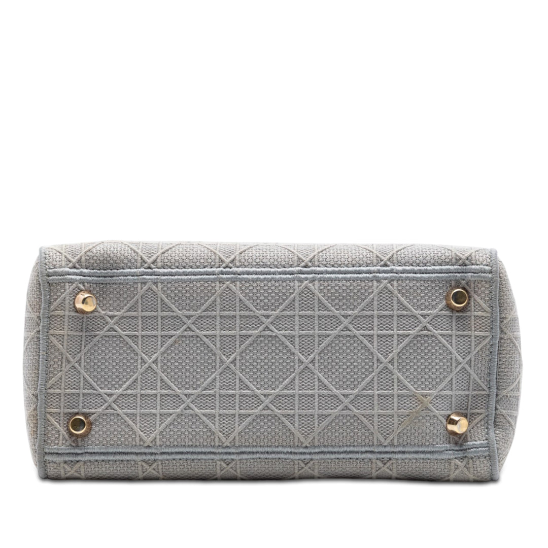 Dior Medium Toile Cannage Lady D Lite
