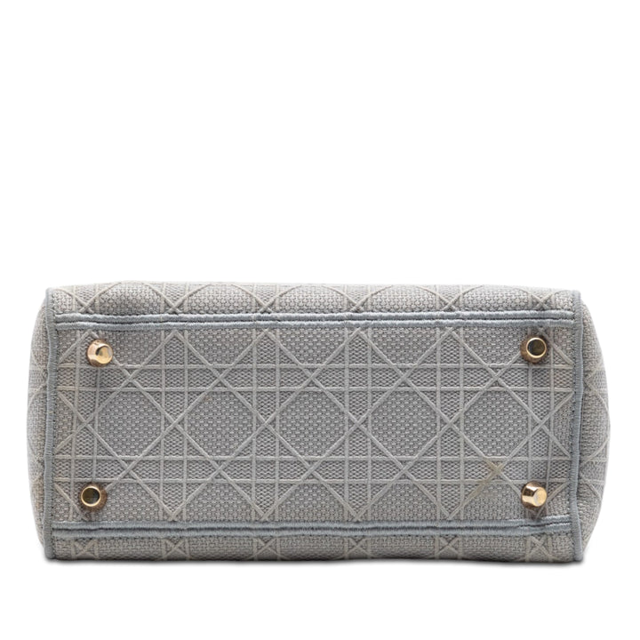 Dior Medium Toile Cannage Lady D Lite