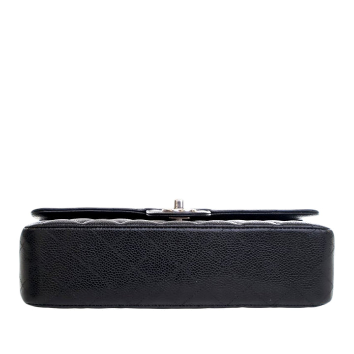 Chanel Medium Classic Caviar Double rabat Noir