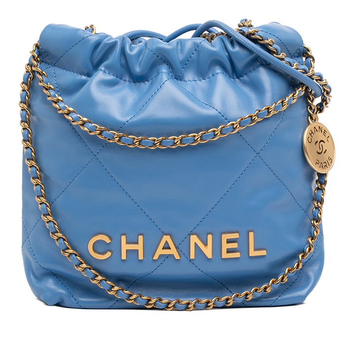 Chanel brillant 22 Sac Mini Cuir de veau