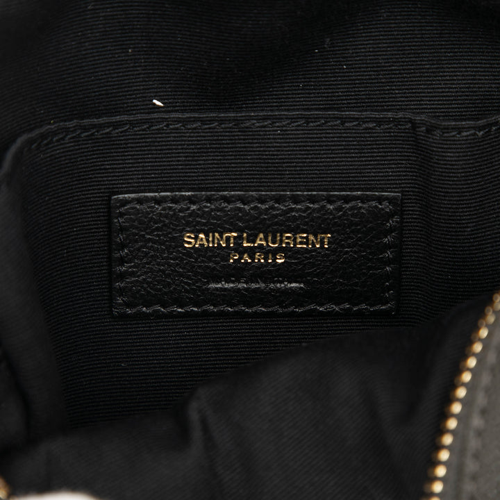 Saint Laurent Grain De Poudre Chevron Rond Vinyle Sac caméra